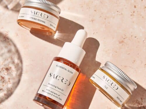 Sacred Skincare | Midsummer & Midwinter Fair | Exhibitor at Wealden Times Fair.